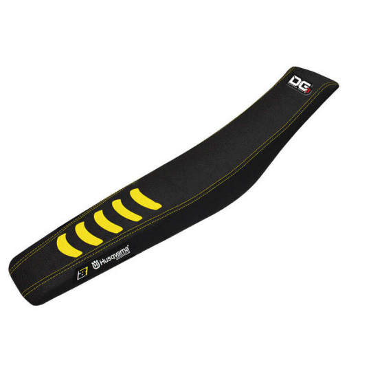 Housse de selle Blackbird Double grip 3 Husqvarna TC/FC 2016-2017 NOIR Jaune