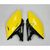 Plaques latérales - Noir Jaune - UFO Suzuki 250 RMZ 2010-2016