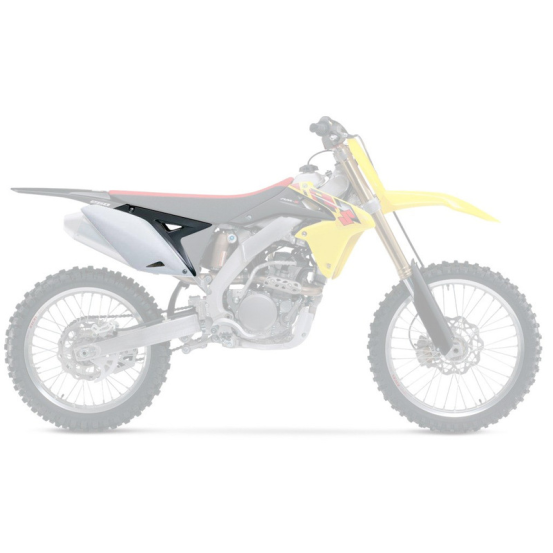 Plaques latérales - Noir Blanc - UFO Suzuki 250 RMZ 2010-2016