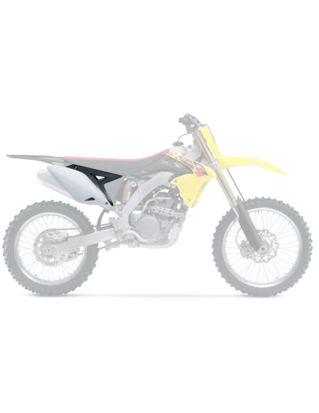 Plaques latérales - Noir Blanc - UFO Suzuki 250 RMZ 2010-2016