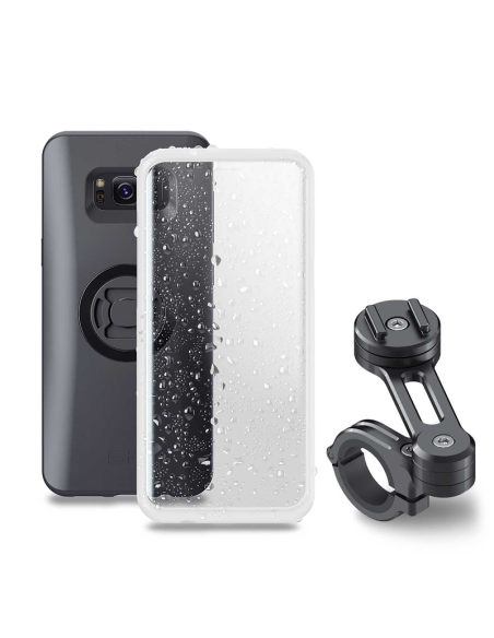 Pack complet support de téléphone SP-CONNECT moto - fixation sur guidon Samsung S8+