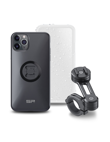 Pack complet support de téléphone SP-CONNECT moto - fixation sur guidon iPhone 11 Pro Max