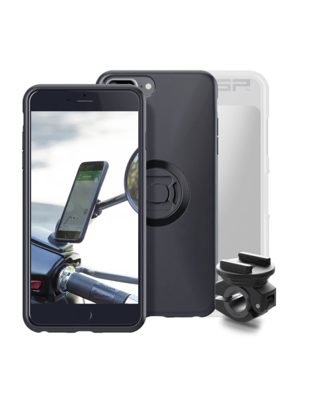 Pack complet support de téléphone SP-CONNECT moto-scooter - fixation sur rétroviseur iPhone 8+ - 7+ - 6S+ - 6+