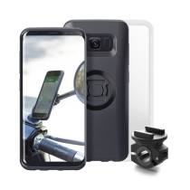 Pack complet support de téléphone SP-CONNECT moto-scooter - fixation sur rétroviseur Samsung S8