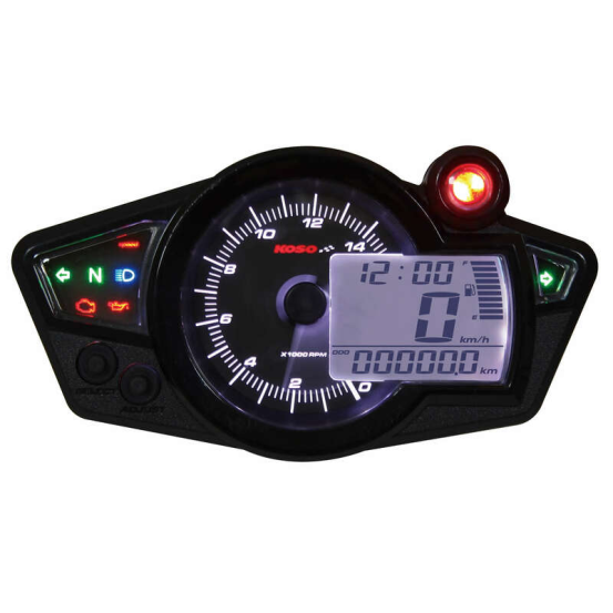 Compteur Digital Mutlifonctions KOSO RX1N GP Style II Fond Noir Universel