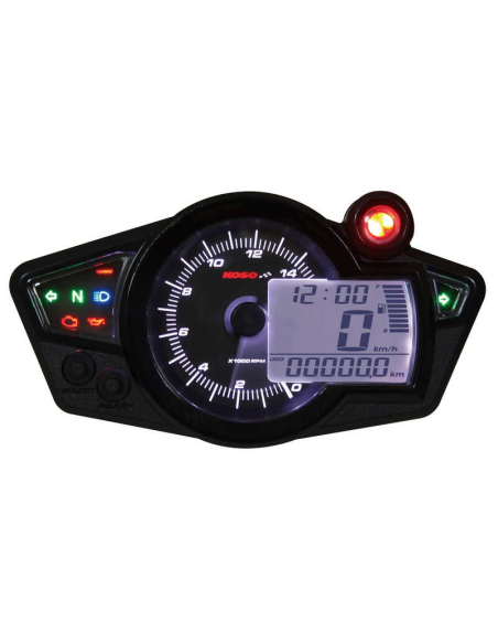 Compteur Digital Mutlifonctions KOSO RX1N GP Style II Fond Noir Universel