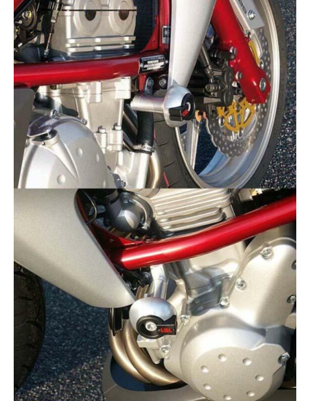 Kit de fixation Crash Pads LSL 650 ER6-N 2005-2008 et 650 Versys 2007-2013
