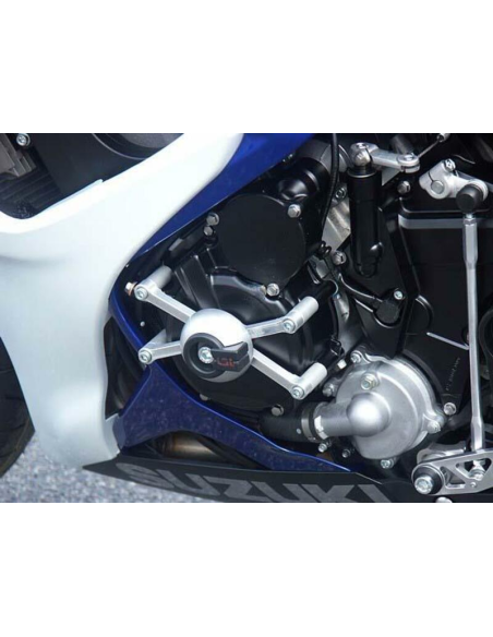 Kit de fixation Crash Pads LSL 600/750 GSXR 2006-2010 (avec platine de fixation)