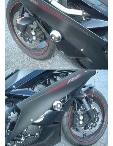 Kit de fixation Crash Pads LSL YZF-R6 2006-2007 avec platine de fixation
