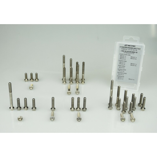 Kit 43 vis moteur titane SCAR Yamaha 250 YZ 2005-2021