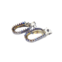 Repose pieds titane anti-boue SCAR Yamaha 65/85/125/250 YZ 250/450 YZF Gas Gas 250/300 EC