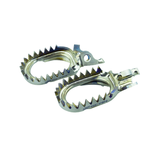 Repose pieds titane anti-boue SCAR Honda 125/250 CR 150/250/450 CRF-R