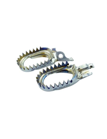 Repose pieds titane anti-boue SCAR Kawasaki 250 KXF 2006-2026 / 450 KXF 2007-2026