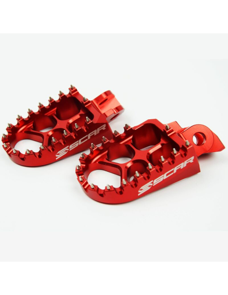 Repose pieds SCAR Evolution Suzuki 85 RM Rouge