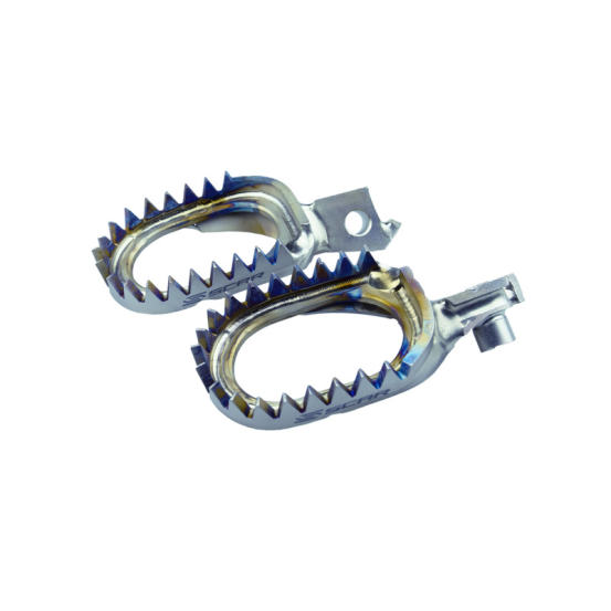 Repose pieds titane anti boue SCAR Suzuki 250 RMZ 2010-2020 450 RMZ 2008-2020