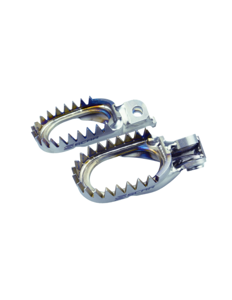 Repose pieds titane anti-boue SCAR Husqvarna TC/FC/TE/FE KTM SX/SXF/EXC/EXCF Sherco SER/SEFR Beta RR