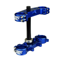 Té de fourche SCAR ACS Yamaha 65/85 YZ OFFSET Origine 25mm Bleu