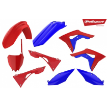 Kit plastiques - Bleu Rouge - POLISPORT Honda 250 450 CRF-R 2017-2021