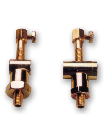 Tendeur de cable de frein avec rouleau court et passage de cable