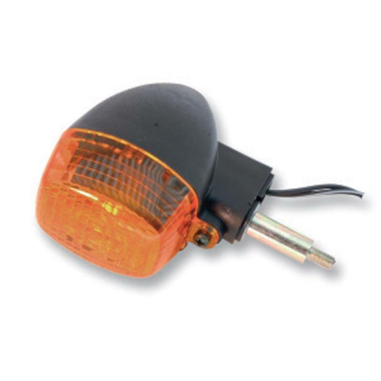 Clignotant type origine KAWASAKI Ninja ZX-6R (99-02), Ninja ZX-9R (99-02), arrière droit ou gauche support court orange