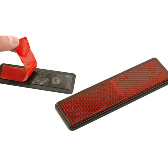 Catadioptres rectangulaire rouge 91 x 25 mm