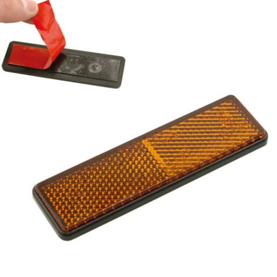 Catadioptres rectangulaire orange 91 x 25 mm