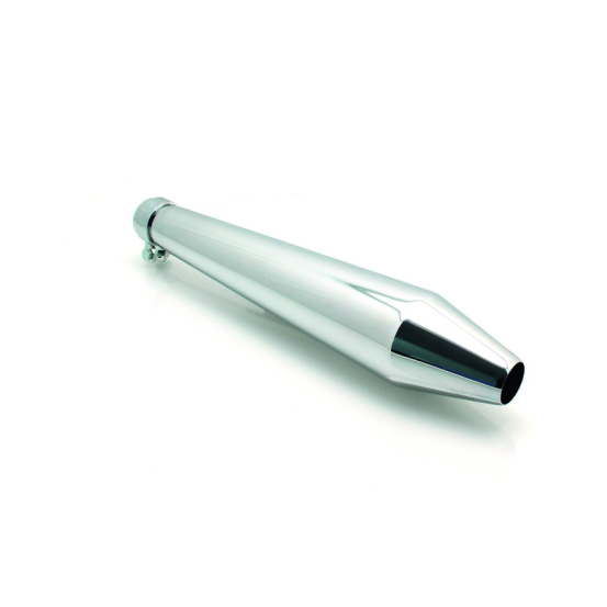 Silencieux universel non homologué V PARTS Vintage Series Peashooter Chromé