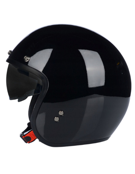 Casque Jet VITO Special Noir Brillant