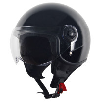Casque Jet VITO Loreto Noir Brillant