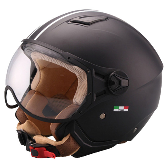 Casque Jet VITO Moda Noir Mat