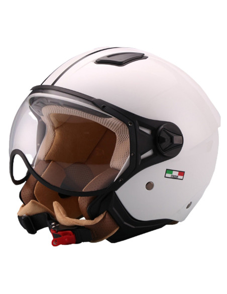 Casque Jet VITO Moda Blanc Brillant