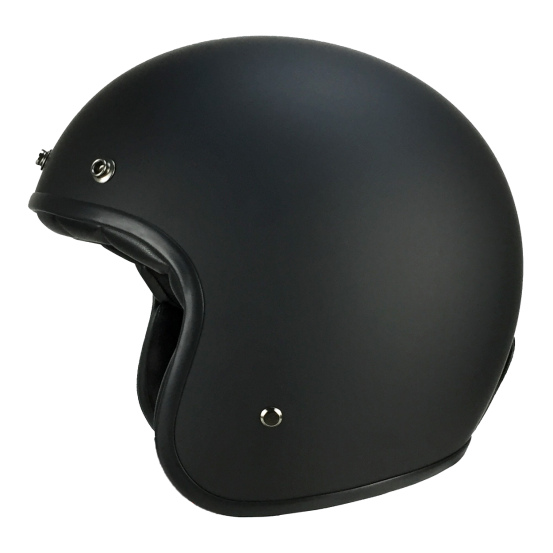 Casque Jet VITO Grande Noir Mat