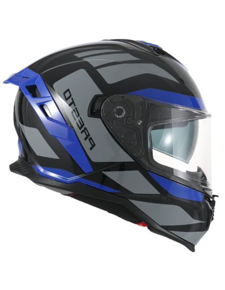 Casque intégral VITO Presto Bleu Brillant / Noir