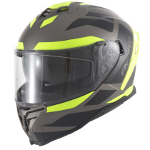Casque intégral VITO Presto Noir / Titane / Fluo