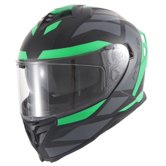 Casque intégral VITO Presto Vert Mat / Noir