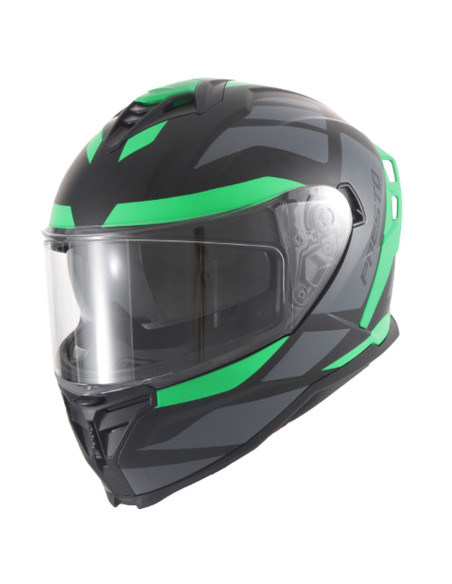 Casque intégral VITO Presto Vert Mat / Noir