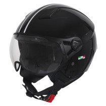 Casque Jet VITO Moda Noir Brillant