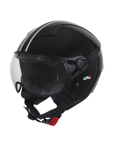 Casque Jet VITO Moda Noir Brillant