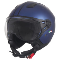 Casque Jet VITO Moda Bleu Mat