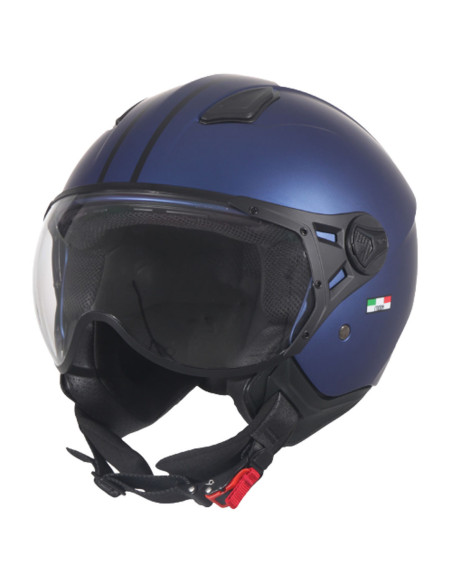 Casque Jet VITO Moda Bleu Mat