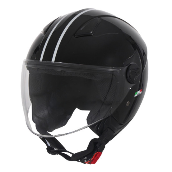 Casque Jet enfant VITO Moda Bambino Noir Brillant
