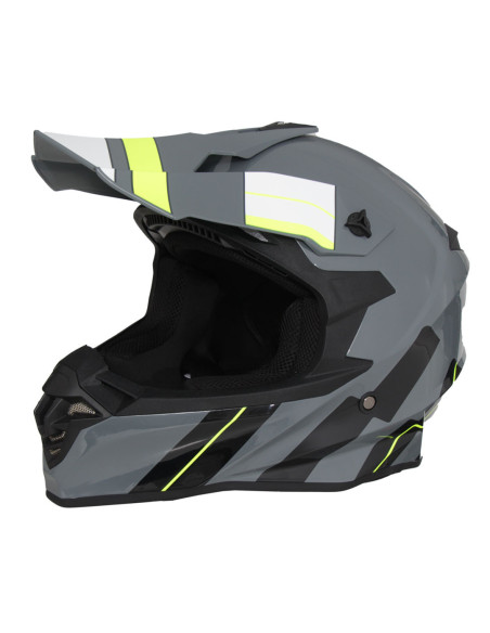 Casque Cross VITO Tivoli Gris Nardo et déco