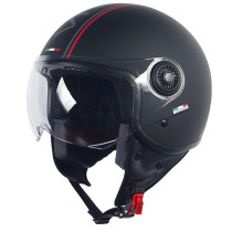 Casque Jet VITO Loreto Fashion Noir Mat