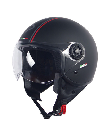 Casque Jet VITO Loreto Fashion Noir Mat