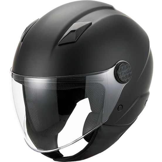 Casque Jet VITO Uno Noir Mat