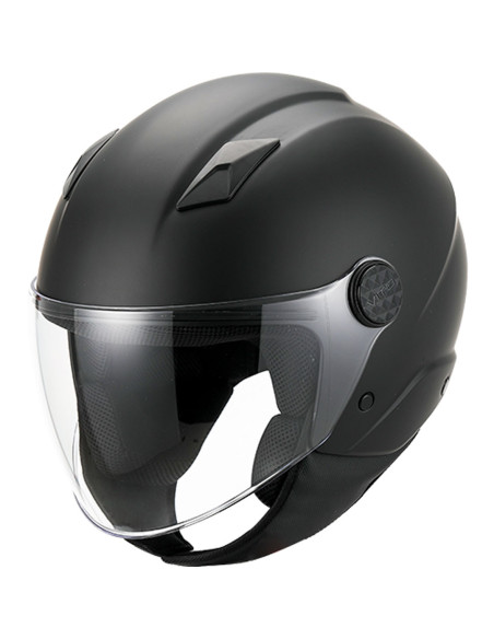 Casque Jet VITO Uno Noir Mat