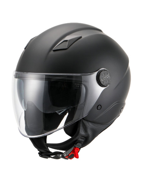 Casque Jet VITO Sarenta Noir Mat (double écran)