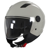 Casque Jet VITO Sarenta Blanc cassé (double écran)