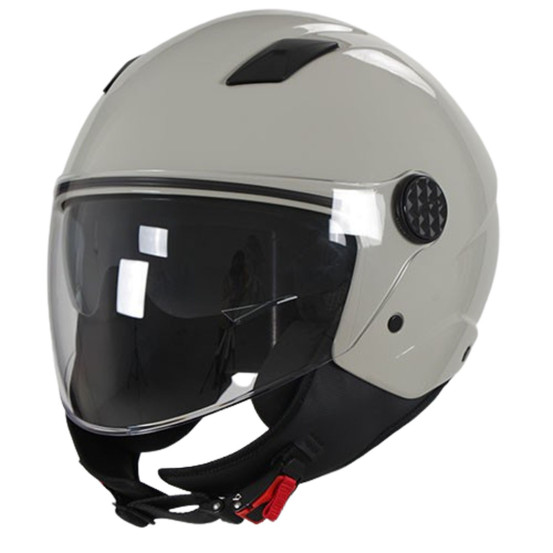 Casque Jet VITO Sarenta Blanc cassé (double écran)