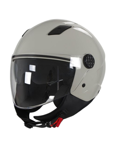 Casque Jet VITO Sarenta Blanc cassé (double écran)